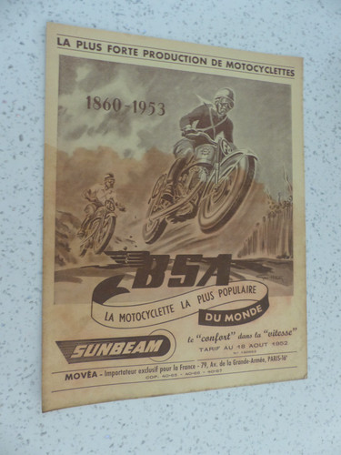 Catalogue tarif moto bsa - catalogue, et