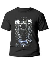 Tee shirt moteur Harley  100% coton