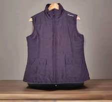 FOUGANZA DECATHLON Vest Mens Small Puffer Brown Full Zip Hiking Outdoors Jacket