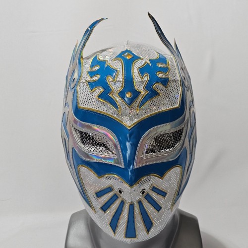 Masque lutte bleu blanc - de,