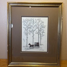 Vintage Amish Horse & Buggy