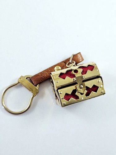 Porte cles miniature coffre - porte-cles,