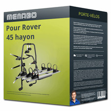 Porte-vélo Menabo Stand Up 3 pour Rover 45 hayon 02.2000-àcejour 3 vélos TOP