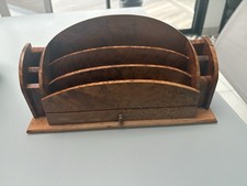 ANCIEN PORTE LETTRES  - PORTE COURRIER BOIS  THUYA Ou  Loupe D’amboine art deco