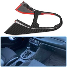 Gloss Carbon Fiber Central Console Gear Knob Panel For Hyundai i30 N 2020+