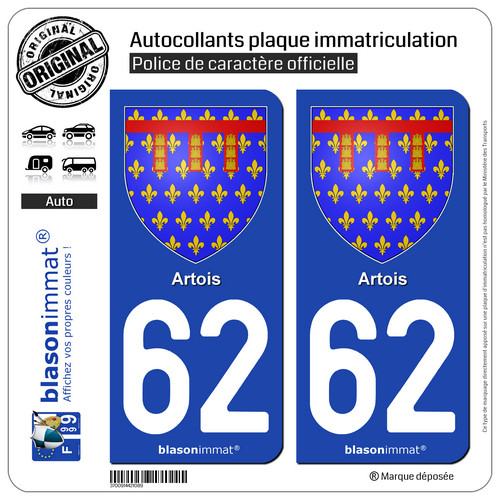 Autocollants plaque - 2,