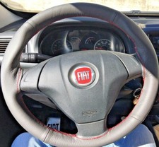 Fiat Grande dot EVO steering wheel covers sewing lining real leather
