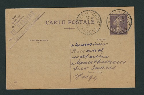 Cachet pointillé - , de