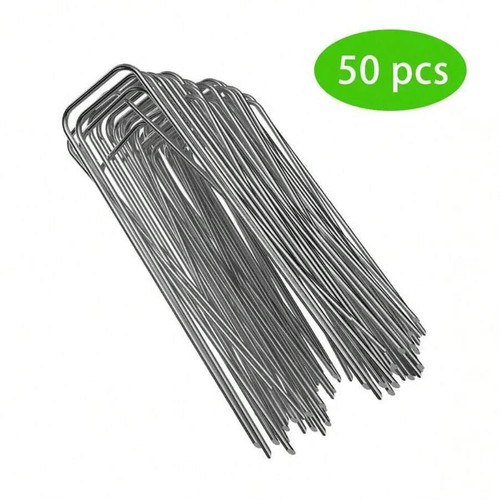 50pcs shaped iron nails - u-shaped, turf