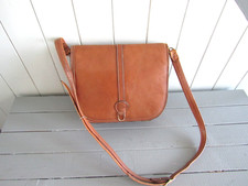 SAC A BANDOULIERE CUIR MARRON