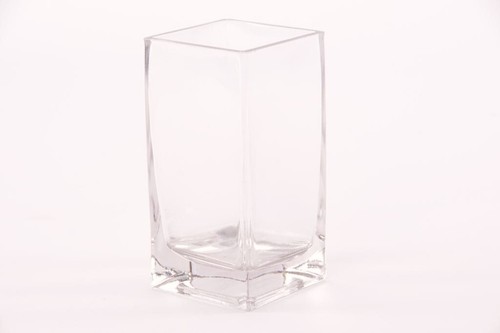 Vase carré verre - carré, en