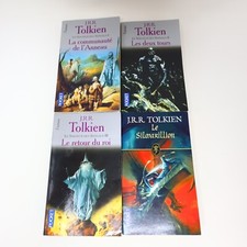 Le Seigneur des Anneaux #1-3 Série Complète Lot 4 Livres Tolkien Silmarillion PB
