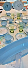Beautiful Handpainted 4 Place Setting/Serving Pieces by Petrus Regout Maastricht