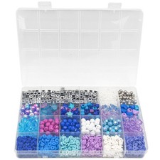Perles - Heishi - Rondes - Rocailles - Assortiment couleurs - Boîte 170g - Bijou