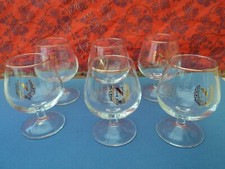 VERRES à COGNAC digestif Décor du « N » IMPÉRIAL Napoléon ( lot de 6 verres)
