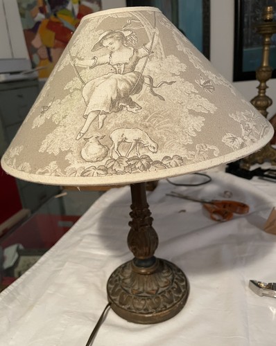 Ancienne lampe poser pied - lampe,