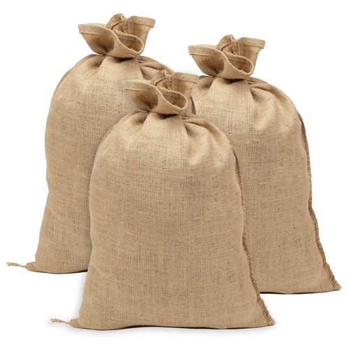 Lot sacs toile jute - toile, 41x60