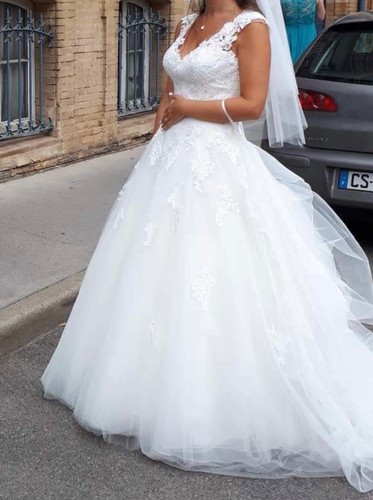 Robe mariée blanche - robe,