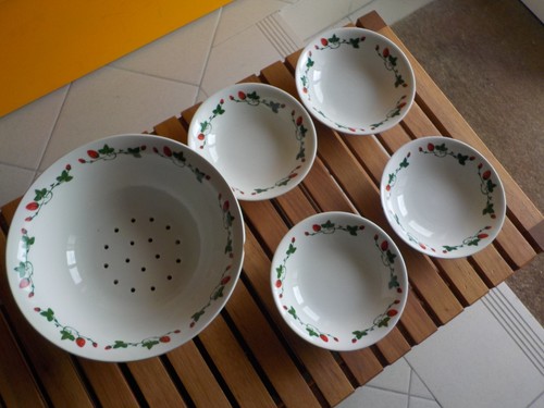 Service fraises porcelaine - service,
