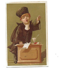 Chromo ancien fond or   pub