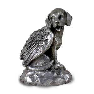 Pewter beagle winged angel dog - pewter,
