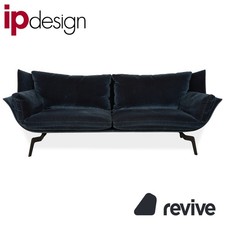 Sofa Canapé Bleu Trois Places Loft IP Design