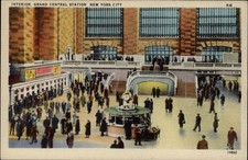 Grand Central Station New York City vintage postcard n276