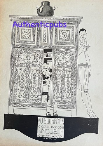 Publicite bucheron armoire - publicite,