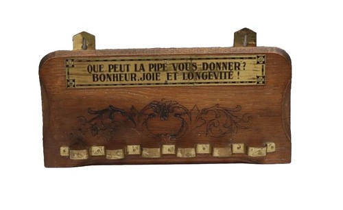 Porte pipe bois vintage - porte,