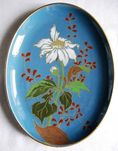 Beau plat ovale - beau, faience