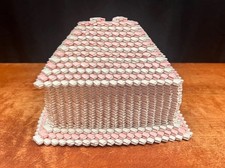 Vintage Prison Art Chewing Gum Wrapper Jewelry Trinket Box Pink White