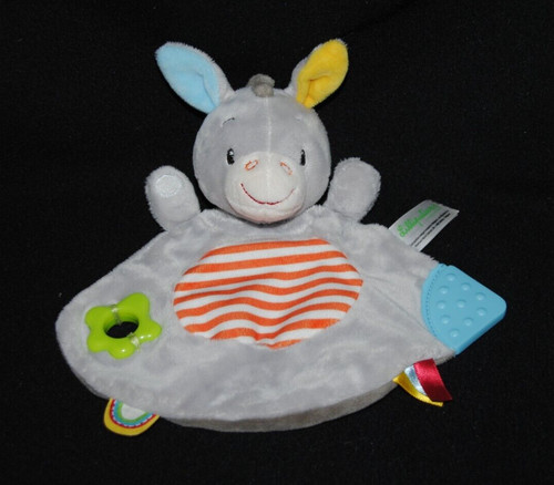 Doudou plat âne gris
