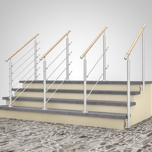 Bois rampe escalier - bois,