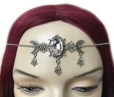 Moon star silver crown circlet - moon,