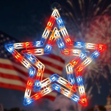 14" Lighted Patriotic Star