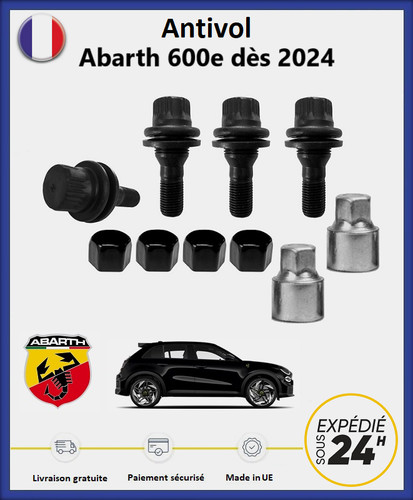 Ecrous antivol roues noir - de,