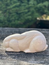 Lapin en céramique craquelée