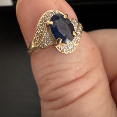 Bague carats saphir - 18,