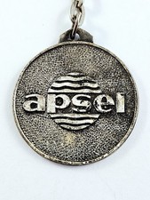 KEYCHAIN - Metal APSEL Sanitary Appliances Sink Toilet Vintage 1960s