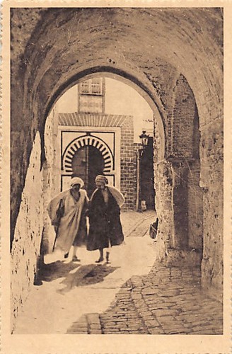 Tunisie tunis rue du divan - -,