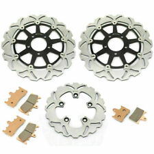 pour Suzuki GSXR 1000 de 2001 2002 Disques de frein Avant Arrière et Plaquettes