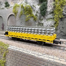 Wagon plat à rebords bas à