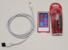 APPLE iPod Nano 16GB Model A1446 7th Generation Pink with Cable & Earbuds *READ*