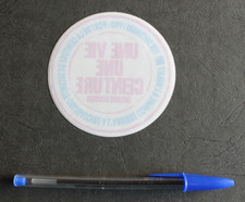 Sticker / sticker - road safety - one life, one belt