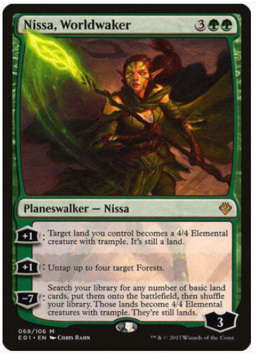 Mtg magic nissa worldwaker - nissa,,