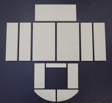 Habillage de foyer A pour poêles à cheminée Mento de Skantherm plaques kit