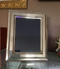 Beau et grand cadre photos, encadrement en argent massif repoussé 925 + poinçons