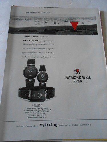 Publicité 1990 montre - montre, rw