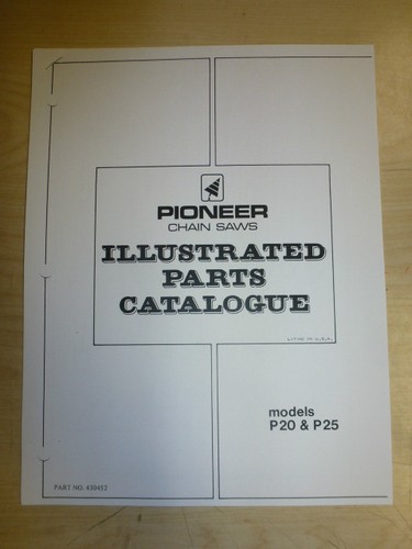 Pioneer model p20 p25 chainsaw - pioneer,