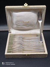 12 Fourchettes à dessert CHRISTOFLE ALFENIDE en Métal Argenté +coffret,écrin.